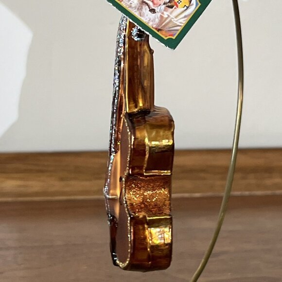 Merck Family's Old World Christmas "Violin" Blown Glass Ornament Vintage 2004 - Picture 5 of 9